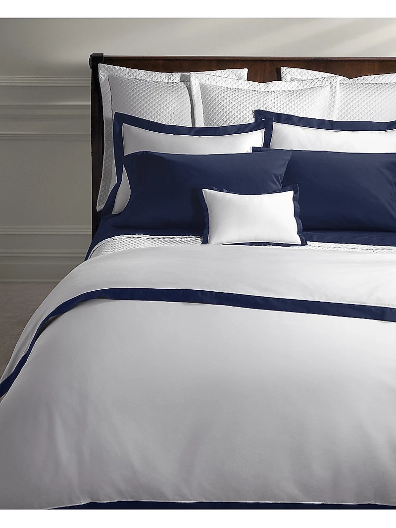 Organic Sateen Border 624-Thread Count Duvet Cover & Sham Collection