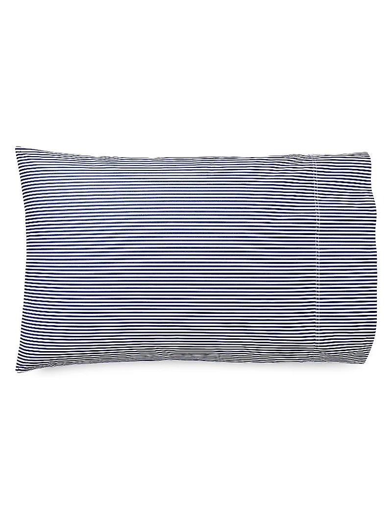 Organic Shirting Stripe 400-Thread Count Flat Sheet