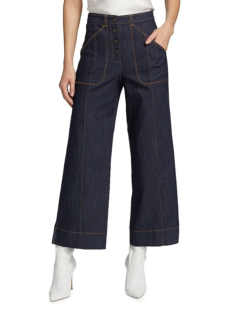 Benji Mid-Rise Wide-Leg Jeans