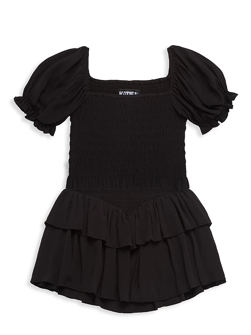 Girl's Brooke Tiered Ruffle Skirt