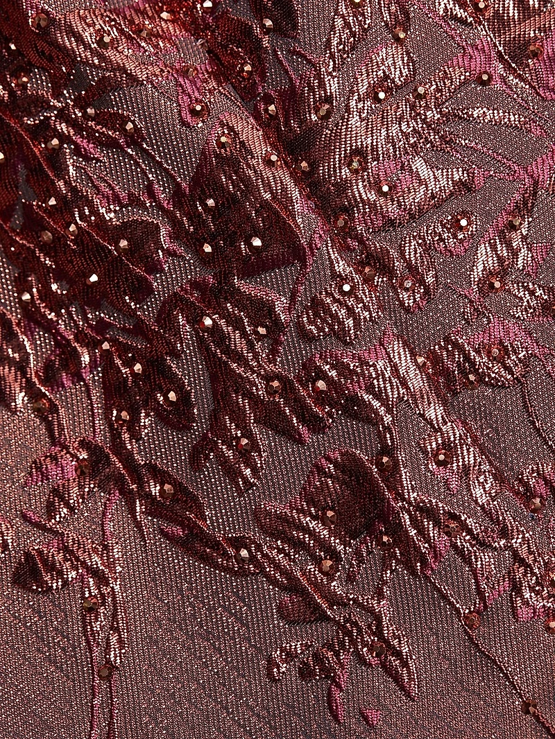 Floral Embroidered Gown