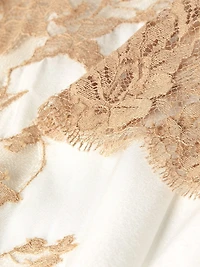 Orchid Silk & Lace Robe