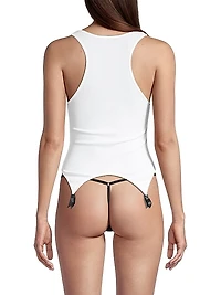 Ribbed Cotton Garter Tank