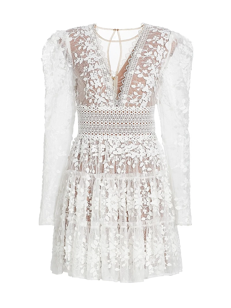 Megan Long-Sleeve Minidress