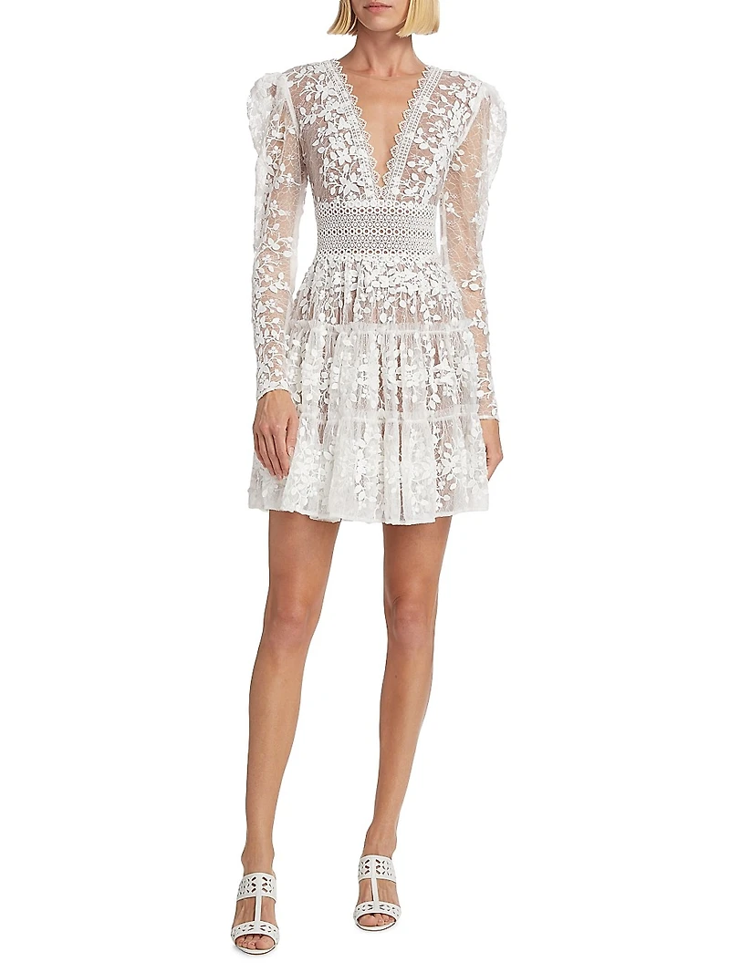 Megan Long-Sleeve Minidress