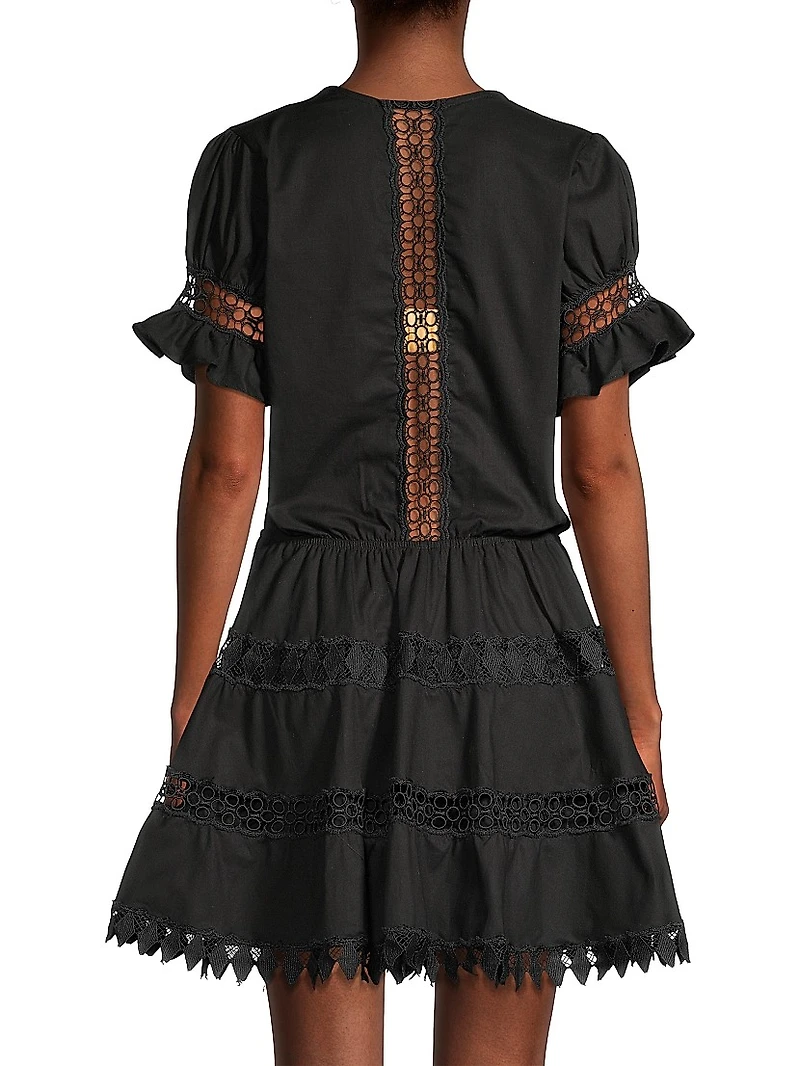 Ora Embroidered Mini Dress