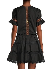 Ora Embroidered Mini Dress