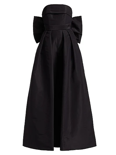 Margaret Silk Faille Convertible Jumpsuit