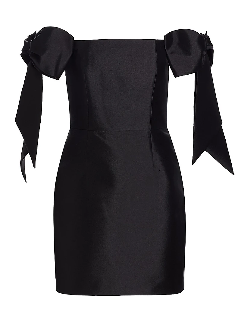 Isabella Silk-Wool Blend Minidress