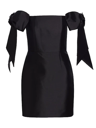 Isabella Silk-Wool Blend Minidress