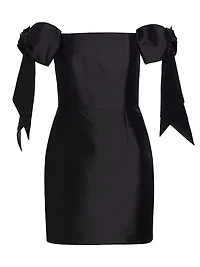 Isabella Silk-Wool Blend Minidress