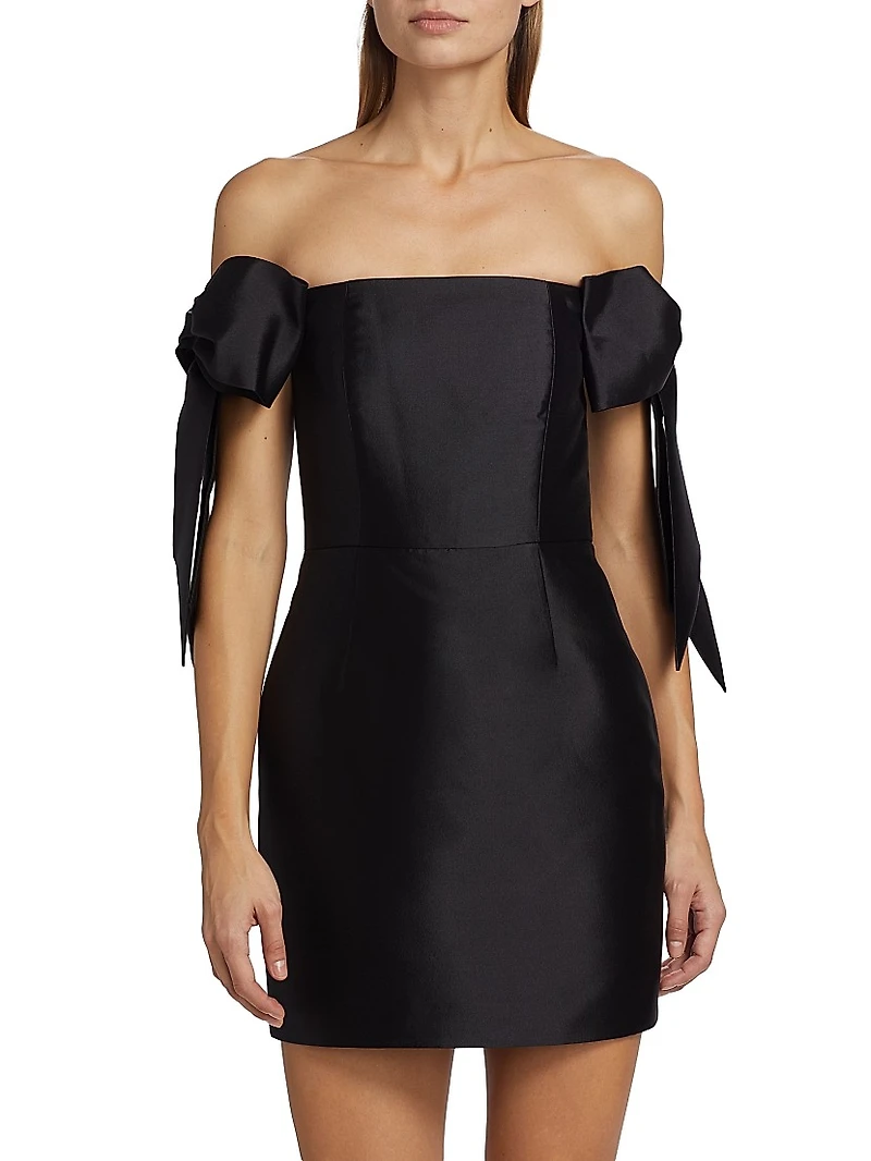 Isabella Silk-Wool Blend Minidress