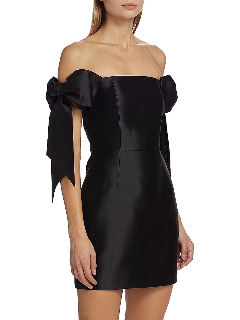 Isabella Silk-Wool Blend Minidress