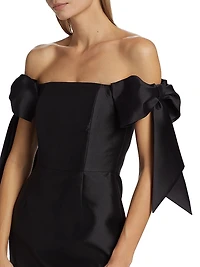 Isabella Silk-Wool Blend Minidress