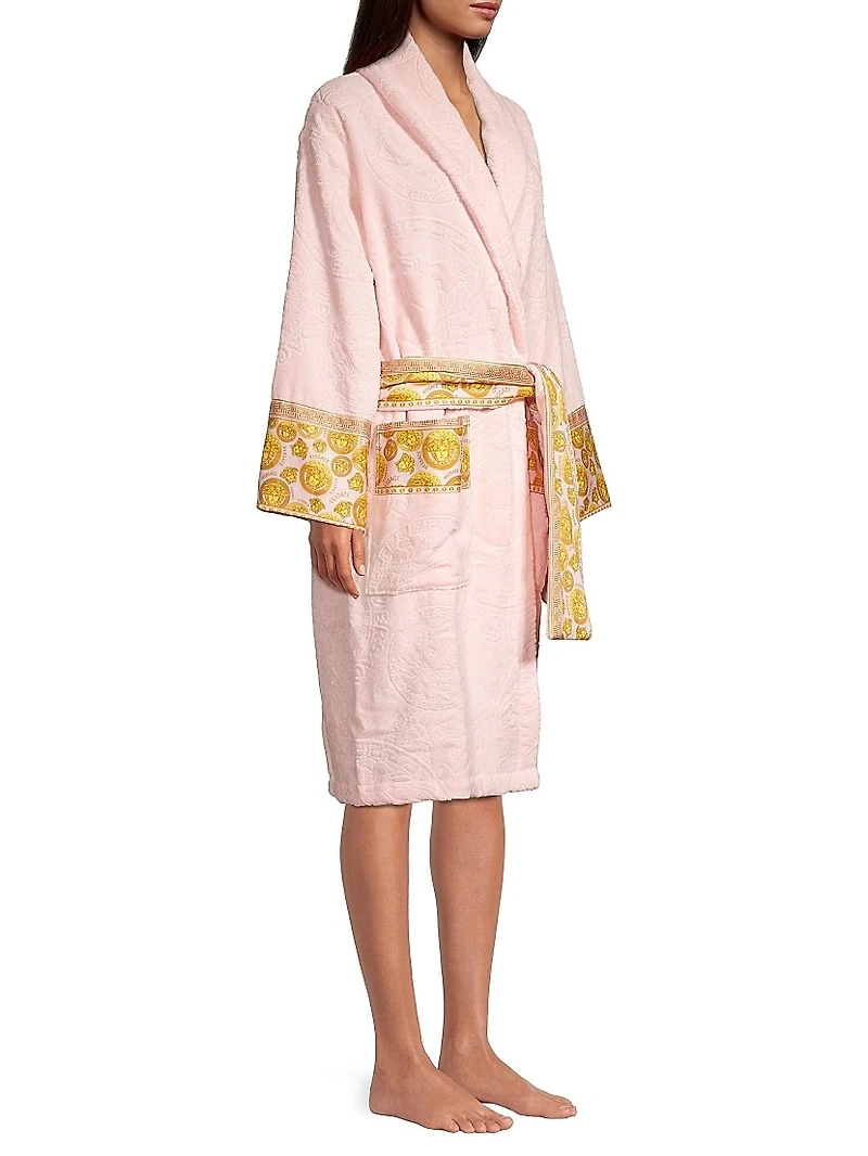 Medusa Logo Plush Bathrobe