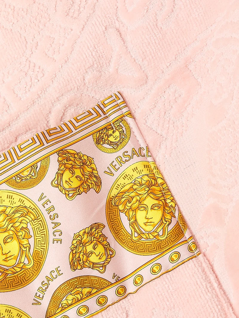 Medusa Logo Plush Bathrobe