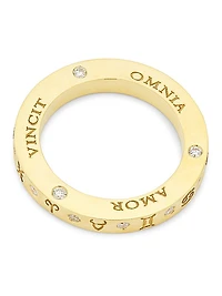 Zodiac 18K Yellow Gold & Diamond Ring