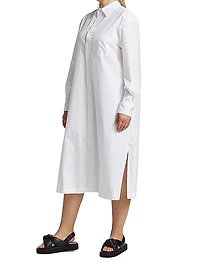 Cotton Long-Sleeve Shirtdress