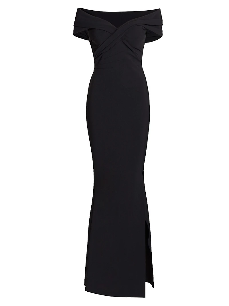 Stretch Jersey Fishtail Gown