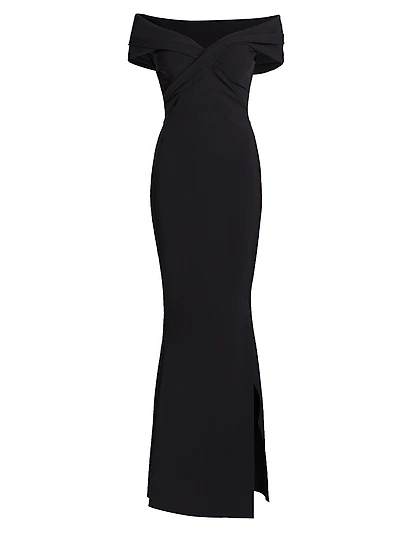 Stretch Jersey Fishtail Gown