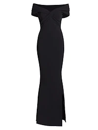 Stretch Jersey Fishtail Gown