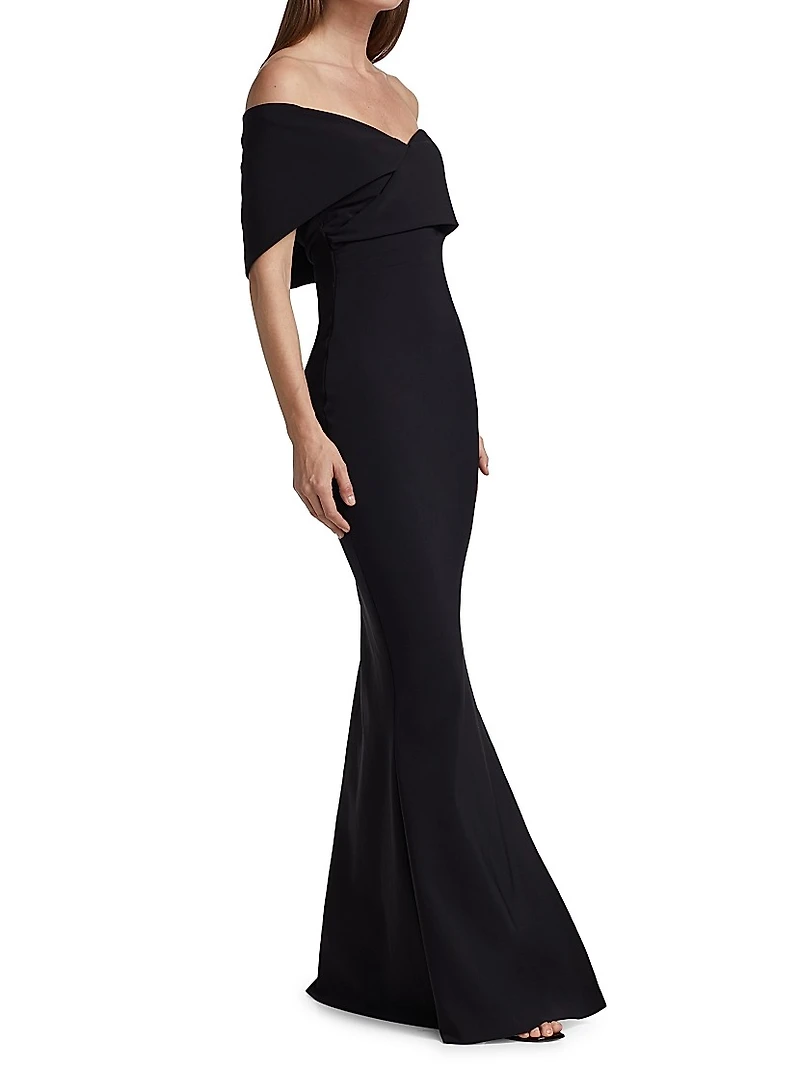 Stretch Jersey Fishtail Gown