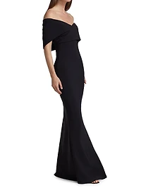 Stretch Jersey Fishtail Gown
