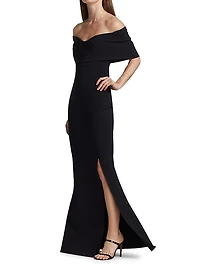 Stretch Jersey Fishtail Gown