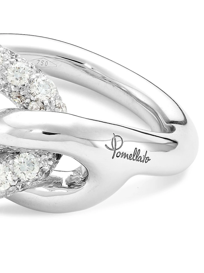 Catene 18K White Gold & Diamond Ring