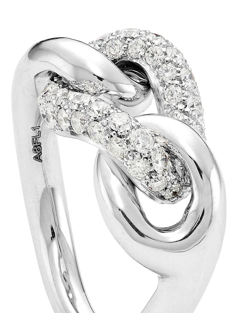 Catene 18K White Gold & Diamond Ring