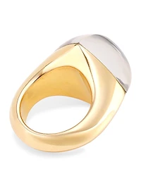 Pan Di Zucchero 18K Rose Gold, Mother-Of-Pearl, & Sunflower Quartz Ring