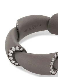 Calla Titanium & Diamond Ring