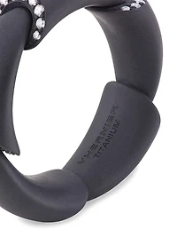 Calla Diamond & Titanium Ring