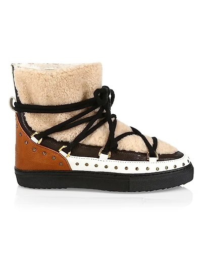 Curly Rock Shearling Sneaker Boots