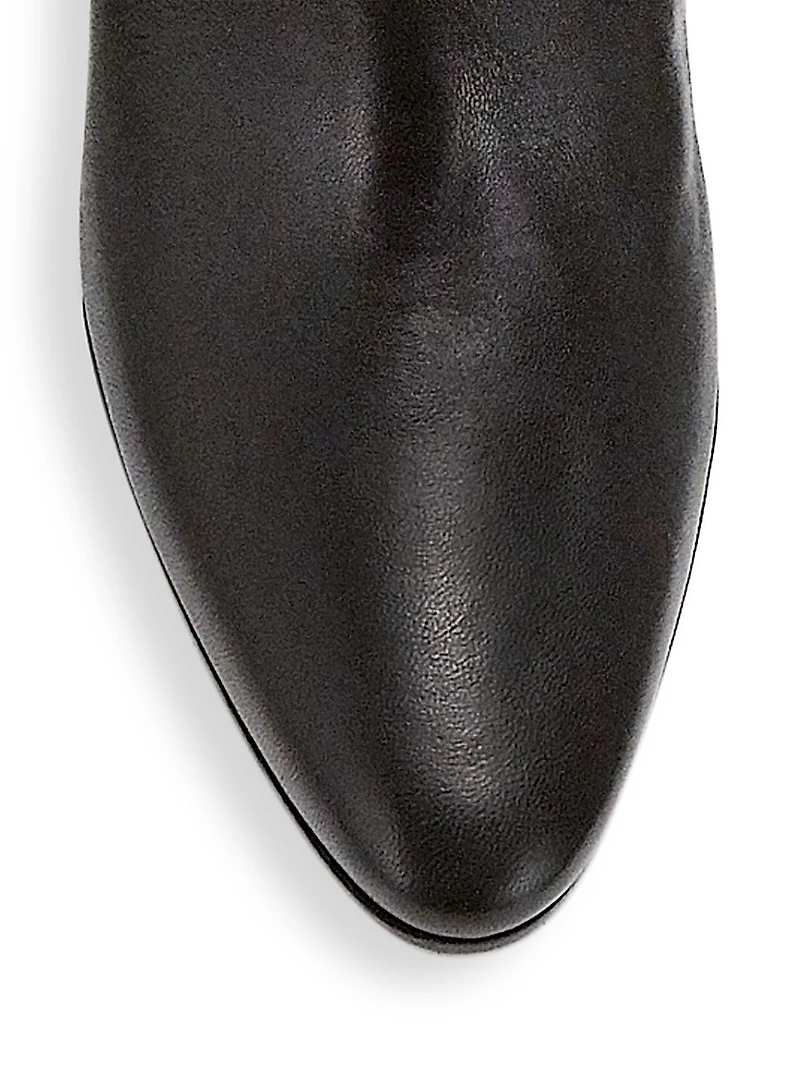 Calasso 90MM Ruched Leather Boots