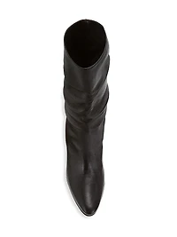 Calasso 90MM Ruched Leather Boots