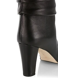 Calasso 90MM Ruched Leather Boots