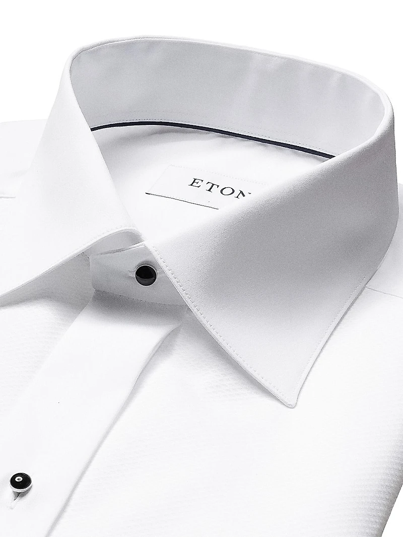 Classic-Fit Piqué Formal Shirt