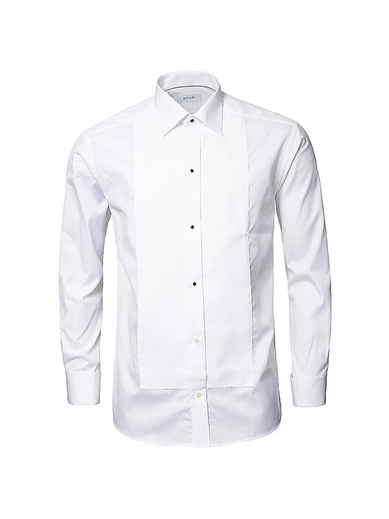 Classic-Fit Piqué Formal Shirt