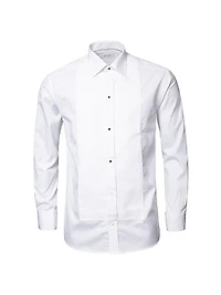 Classic-Fit Piqué Formal Shirt