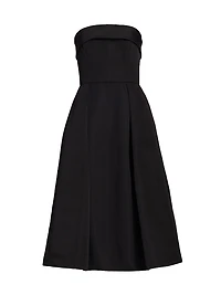 Faille Strapless Dress