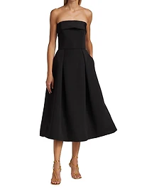 Faille Strapless Dress