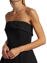 Faille Strapless Dress