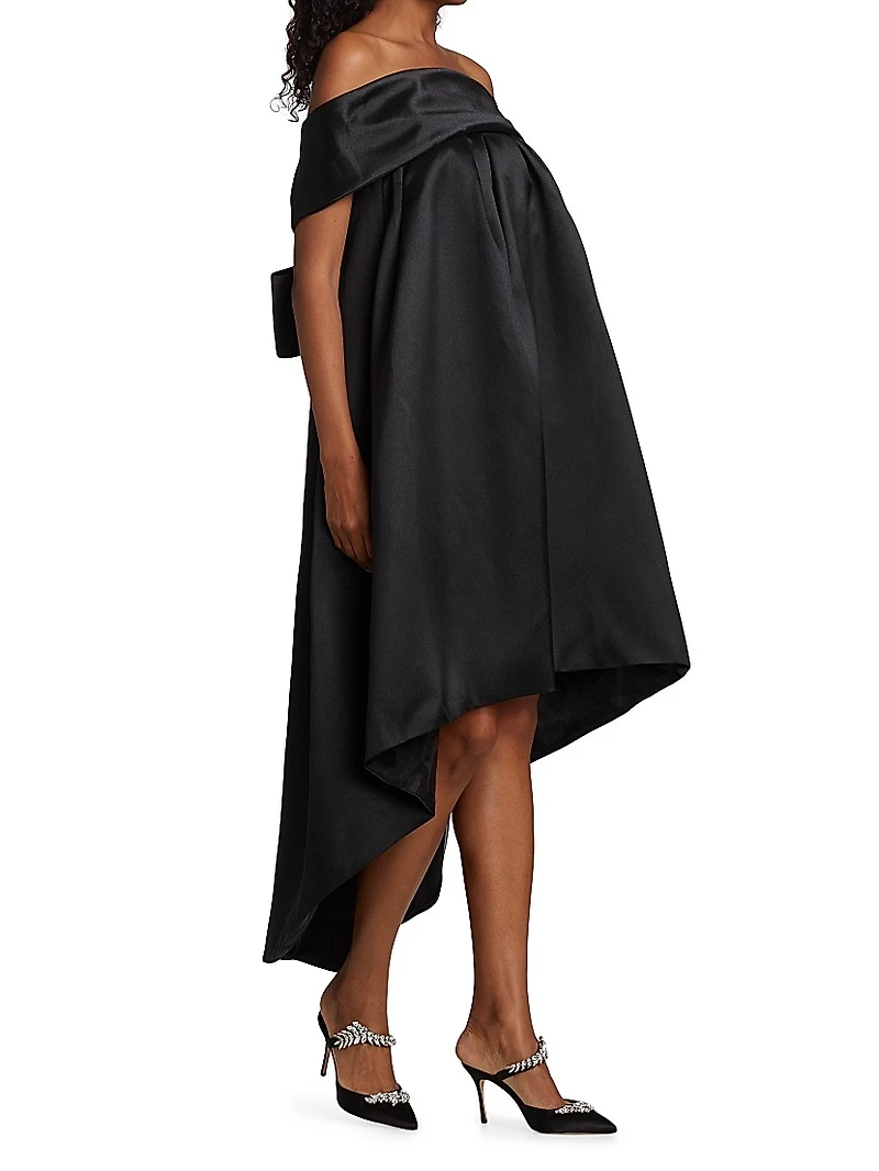 Bow-Back Trapeze Dress
