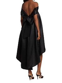 Bow-Back Trapeze Dress
