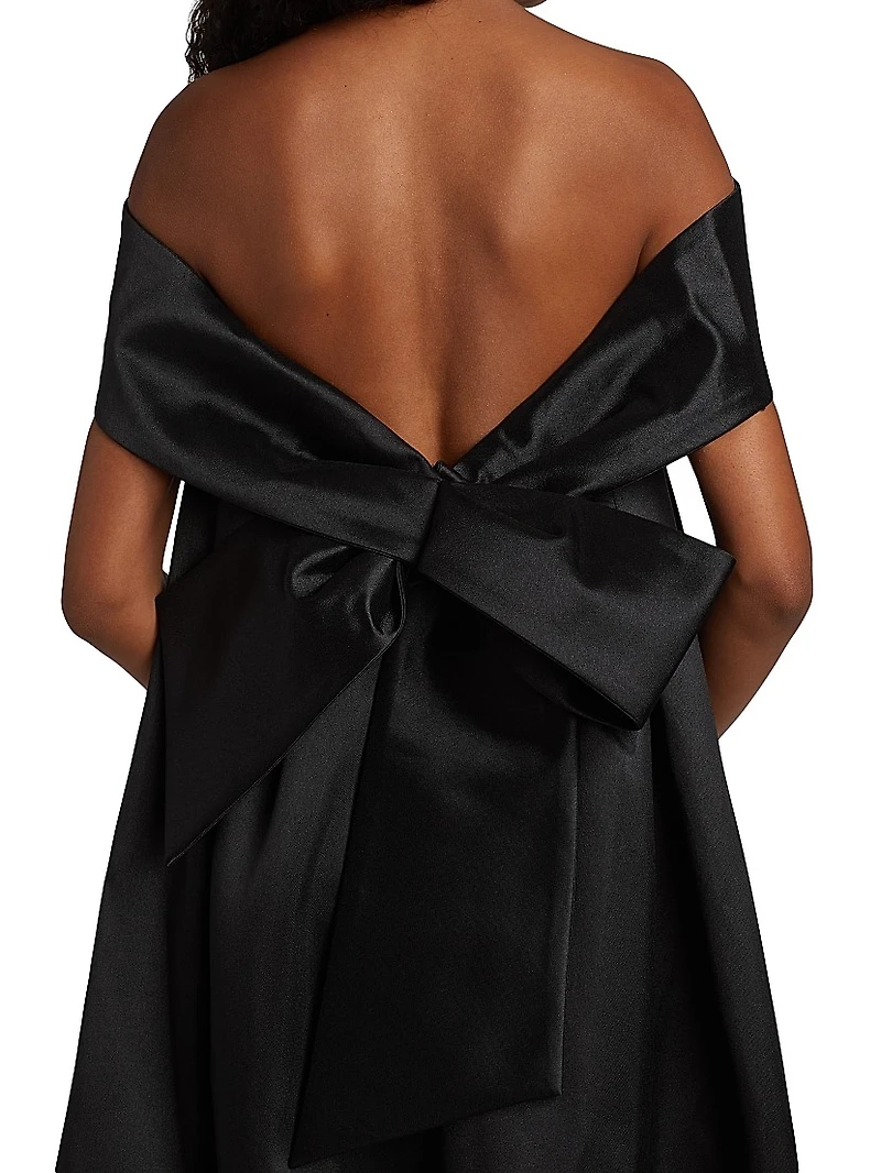 Bow-Back Trapeze Dress