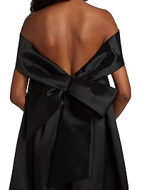 Bow-Back Trapeze Dress