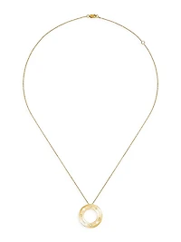 Pulse Dinh Van 18K Yellow Gold & Diamond Pendant Necklace