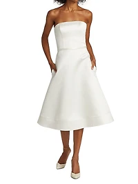 Duchesse Satin Strapless Dress