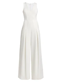 Crepe Wide-Leg Jumpsuit